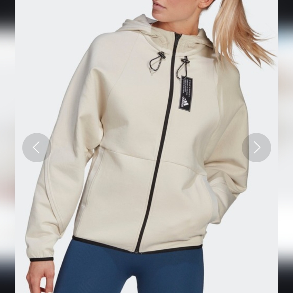 Adidas Sportswear Loose-Fit Hoodie in very off white color XS oversized